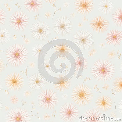 Pastel flora wallpaper minimal style Stock Photo