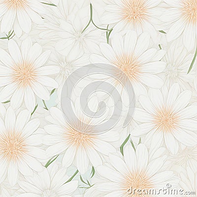 Pastel flora wallpaper minimal style Stock Photo