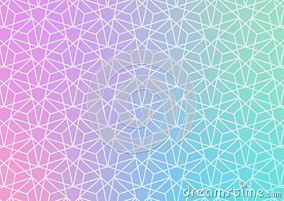 Pastel geometric soft pattern colorful background Vector Illustration