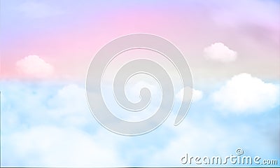 Sky background and pastel color. EPS 10 Vector Illustration