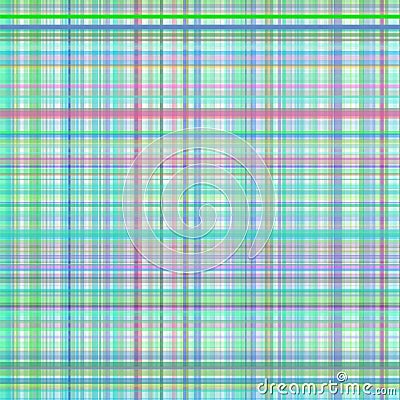 Pastel green and blur multicolored stripes plaid Vector Illustration