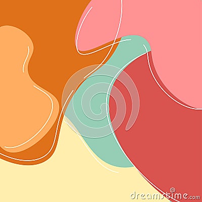 Pastel Happy color Background Vector Illustration