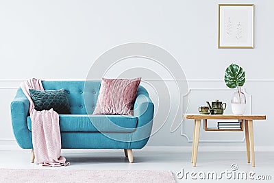 Pastel living room interior Stock Photo