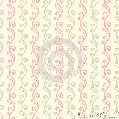 Pastel loving wedding vector seamless pattern Vector Illustration