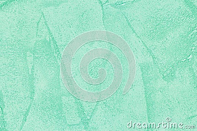 Pastel mint green powder texture. Light aqua color dust sand abstract textured background Stock Photo