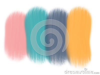 Pastel oil paint brushing abstract background. Digital art painting image Stock Photo