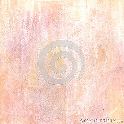 Pastel pink yellow watercolor background Stock Photo
