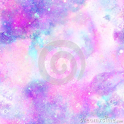 Pastel Powdered Galaxy Unicorn Print Stock Photo