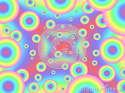 Pastel psychedelic assault Eyes Stock Photo