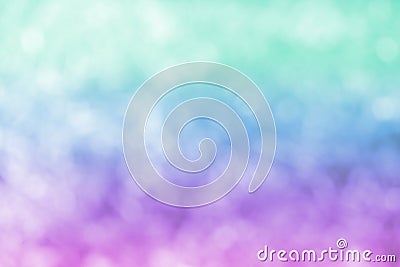 Pastel Purple Blue Green Bokeh Background Stock Photo