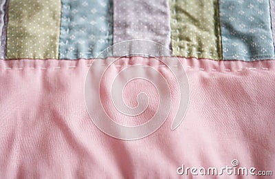 Pastel Quilt Background Stock Photo