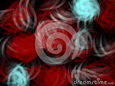 Pastel red black paint, watercolor splashes, geometries, forms, colorful abstract background Stock Photo