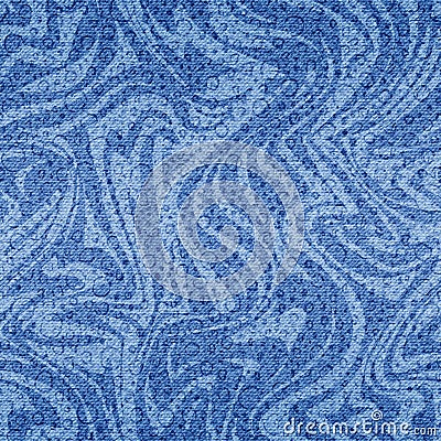 Pastel swirl seamless pattern. Repeated shibori pattern. Abstract tie dye background. Indigo texture. Repeating blue design print. Stock Photo