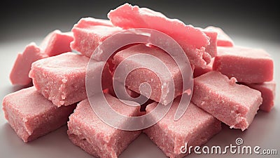 Pastel Taffy for National Lollipop Day.AI Generated Stock Photo
