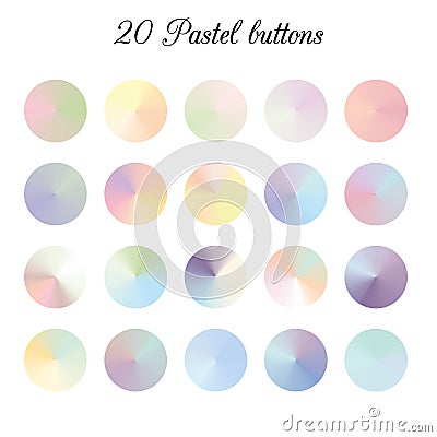 Pastel Tone Color Shade Background, Colorful gradient meshes Vector Illustration