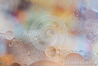 Pastels colors abstract bubbles background Stock Photo