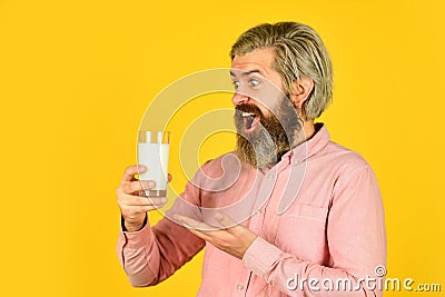 Pasteurized milk. Vegan milk concept. Vegan milks made from wide variety of beans nut, seeds and grains. Healthy food Stock Photo