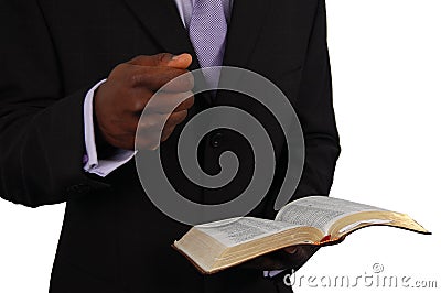 Pastor Preaching Stock Photo