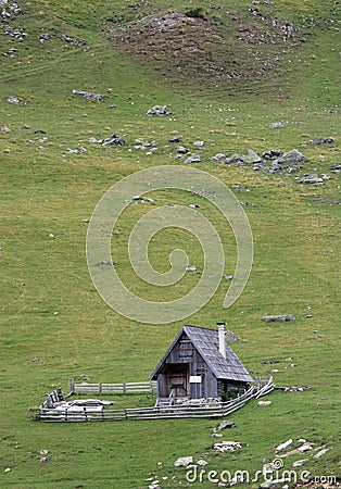 Pastoral hut Stock Photo