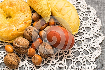 Pastries on the plate Stock Photo