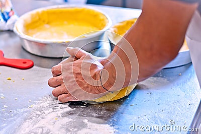 Pastry to make delicious pies and homemade cakes Stock Photo