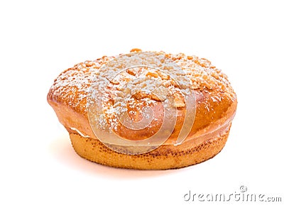 Pastry on white background Stock Photo