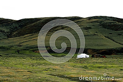 Pasture at Ruoergai Grassland, Gansu, China Stock Photo