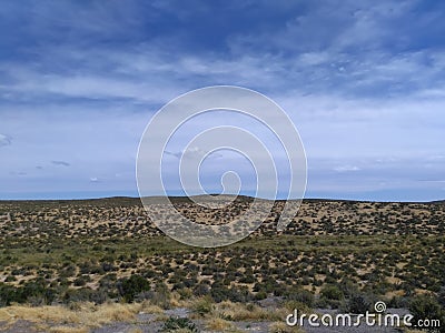 Patagonian landscape - rough but beautiful Stock Photo