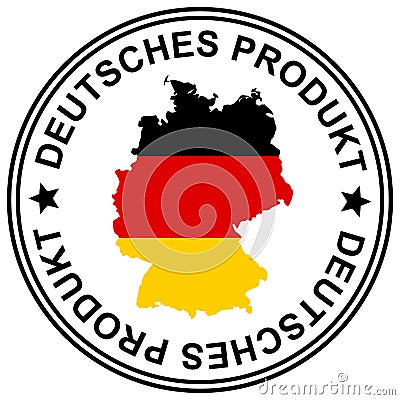 Patch Deutsches Produkt Vector Illustration