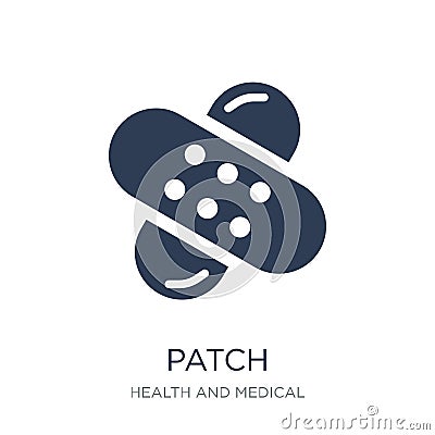 Patch icon. Trendy flat vector Patch icon on white background fr Vector Illustration