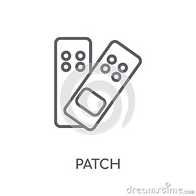 Patch linear icon. Modern outline Patch logo concept on white ba Vector Illustration