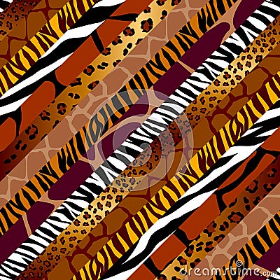 Patchwork textile pattern. Seamless quilting design background. Vector Illustration
