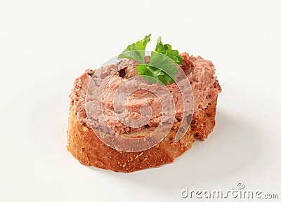 Pate canape Stock Photo