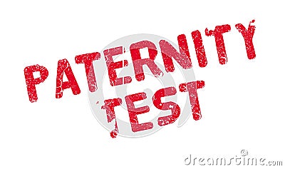 Paternity Test rubber stamp Vector Illustration