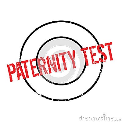 Paternity Test rubber stamp Vector Illustration