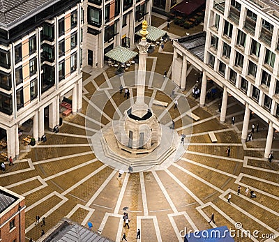 Paternoster Square, London, 27th,July,2017 Editorial Stock Photo