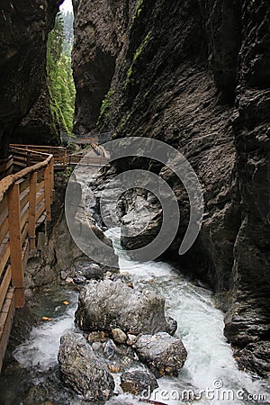 Path through canyon Stock Photo