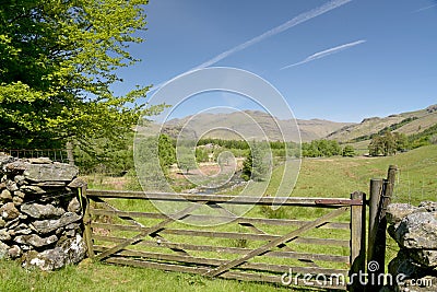 Path in Duddon Valley, Lake District Stock Photo
