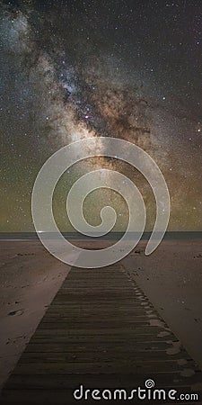 Path to the Milky Way Galaxy Stock Photo