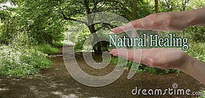 The Path To Natural Healing Stock Photo
