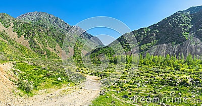 The path to the Zarmas gorge Stock Photo