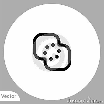 Pathfinder vector icon sign symbol Cartoon Illustration