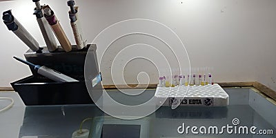 Pathological equipment kept in laboratory Editorial Stock Photo