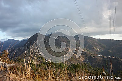 Paths lost along the paths of the Apuan Alps in Tuscany. Gothic line dating back to the World War. forgotten and abandoned places Stock Photo