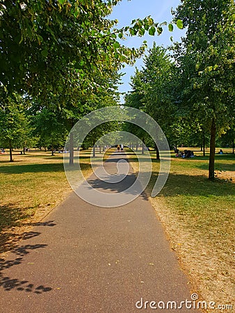 Pathway in kensington Stock Photo