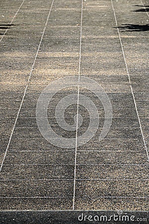 Pathway pattern textured background at public park in Thailand. Stock Photo