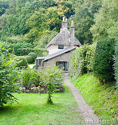 Pathway to the cottage Stock Photo