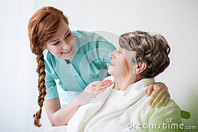 Patient with alzheimer Stock Photo