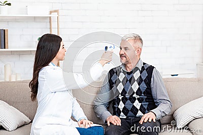 Patient check, health care and diagnostics, medical examining and help Stock Photo