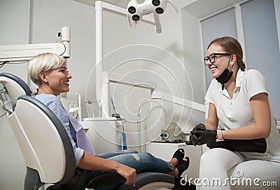 Patient and doctor dentist Editorial Stock Photo